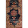 Vintage Perzisch Handgeknoopt Patchwork Tapijt Saltanat