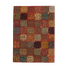 Vintage Perzisch Handgeknoopt Patchwork Tapijt Samin Bruin