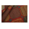 Vintage Perzisch Handgeknoopt Patchwork Tapijt Samin Bruin