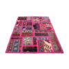 Vintage Perzisch Handgeknoopt Patchwork Tapijt Zinat Roze