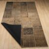 Hedendaags Patchwork Tapijt Cozy – Bruin Wol