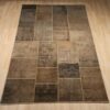 Hedendaags Patchwork Tapijt Cozy – Bruin Wol