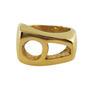 Perzische Messing Zegelring voor Dames met Hich Kalligrafie