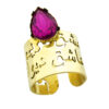 Perzische Messing Zegelring met Amethist voor Dames