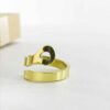 Perzische Messing Zegelring voor Dames met Letterontwerp