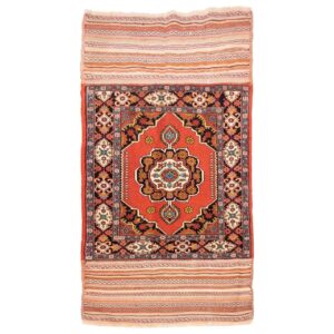 Handgeweven Perzisch Wol Kilim Tapijt – Ghoochan