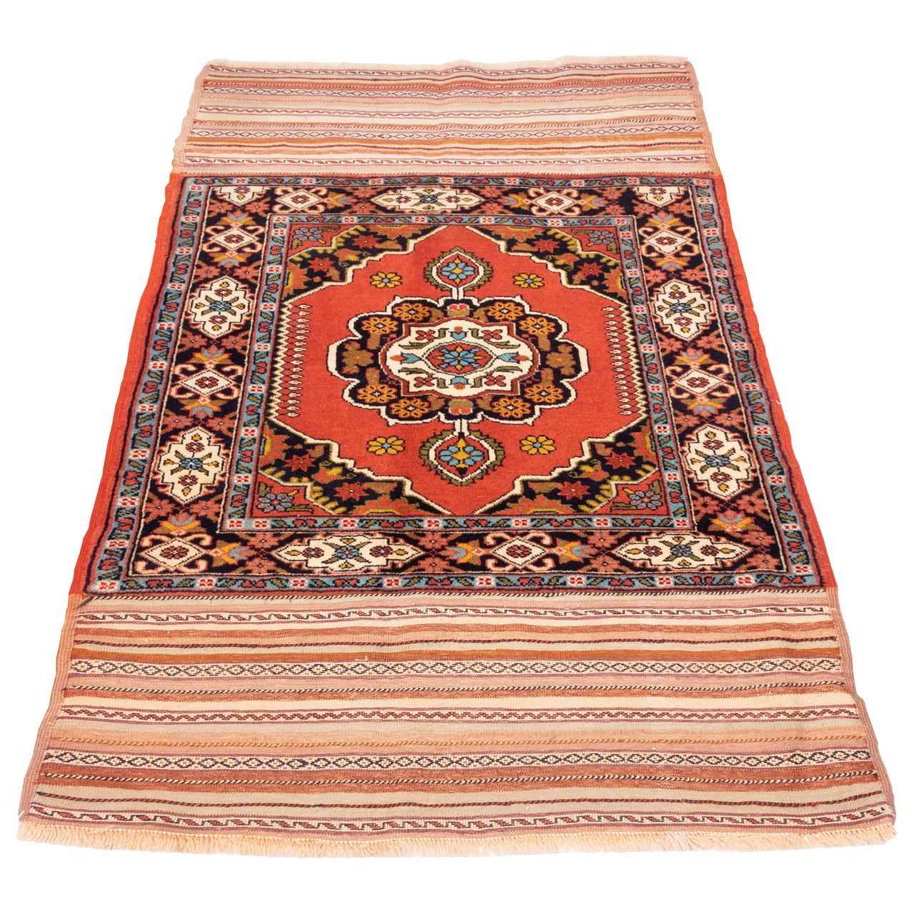 Handgeweven Perzisch Wol Kilim Tapijt – Ghoochan
