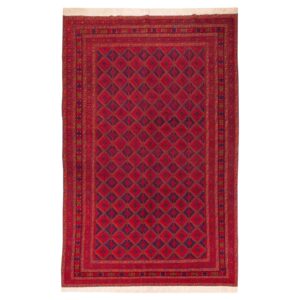 Authentiek Perzisch Wol Kilim Tapijt Handgeweven in Khorasan Rood