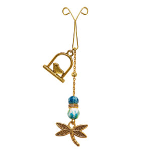 Hijab U-Clips met Lange Libel Hanger (Goud)