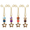Hijab U-Clips met Ster Hanger (4 stuks, Goud)