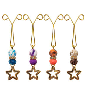 Hijab U-Clips met Ster Hanger (4 stuks, Goud)