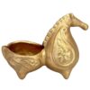 Handgemaakt Gouden Aardewerk Wierooksculptuur – Paard-ontwerp