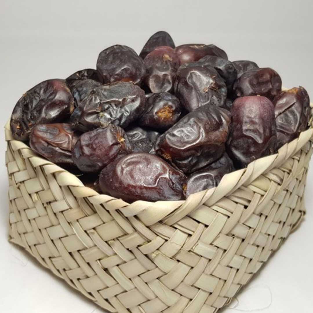 Bio Khenaizi dadels uit Iran – Sappige rood-zwarte gedroogde dadels – 2000g