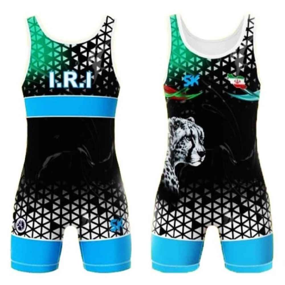 Iraans worstelsinglet voor heren – Blauw Leopard