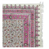 Perzisch Tafelkleed Isfahan Kalamkari — Model Artemis II — Handgemaakte Blokdruk Roze