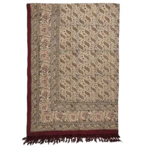 Iraans Tafelkleed: Traditionele Kalamkari Blokdruk van Isfahan Ster