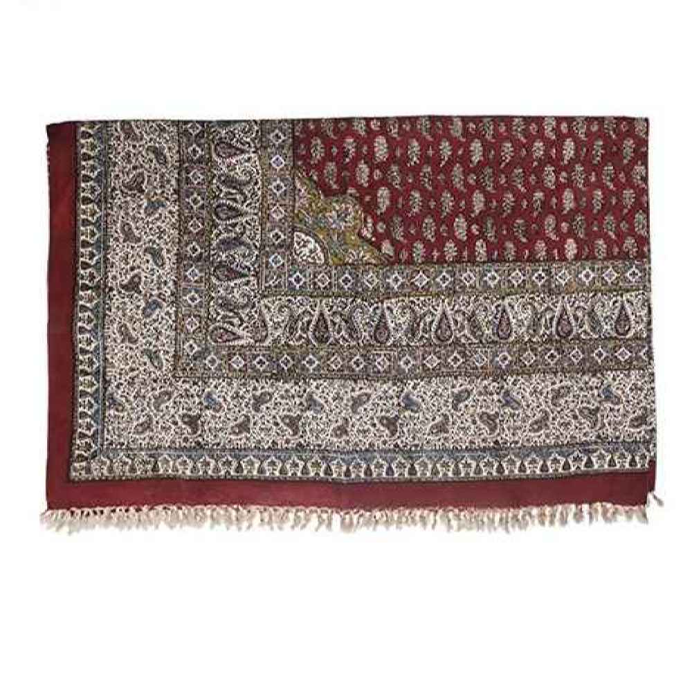 Iraans Tafelkleed: Traditionele Kalamkari Blokdruk van Isfahan Kust