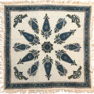 Iraanse Tafelkleed: Isfahan Traditionele Kalamkari Blokdruk Khorshidi