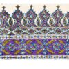 Iraanse Tafelkleed: Isfahan Traditionele Kalamkari Blokdruk Paars