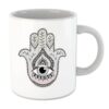 Islamitische Keramische Koffiemok – Hamsa Hand van Fatima Patroon