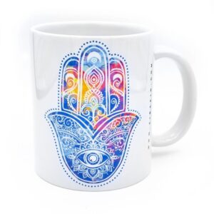 Islamitische Keramische Koffiemok – Hand van Fatima Patroon