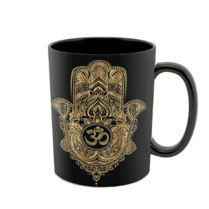 Islamitische Warmtegevoelige Koffiemok – Hamsa Patroon