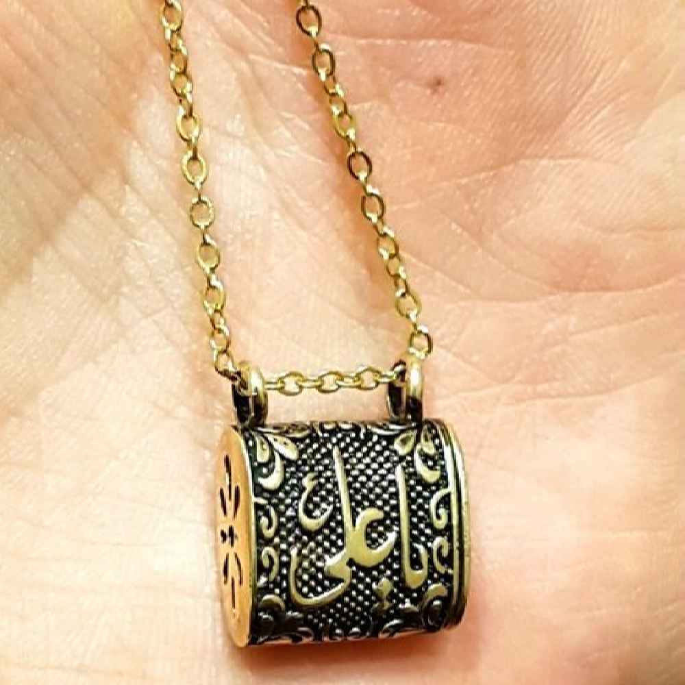 Islamitische Hirz van Imam Jawad Stalen Hanger met Ketting