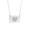 Islamitische Stalen Ketting met Ayat al-Kursi Envelop Design Medaillon