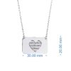 Islamitische Stalen Ketting met Ayat al-Kursi Envelop Design Medaillon