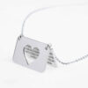 Islamitische Stalen Ketting met Ayat al-Kursi Envelop Design Medaillon
