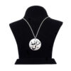 Islamitische Stalen Ketting met Hasbi Allah Kalligrafie Medaillon