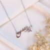 Islamitische Stalen Ketting met Ya Abalfazl Kalligrafie voor Vrouwen