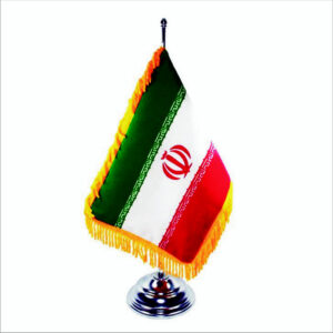 Islamitische Republiek Iran Bureau Vlag met Metaalbasis