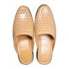 Islamitische Stijl Nalain Slippers met Kunstmatig Crème Leer