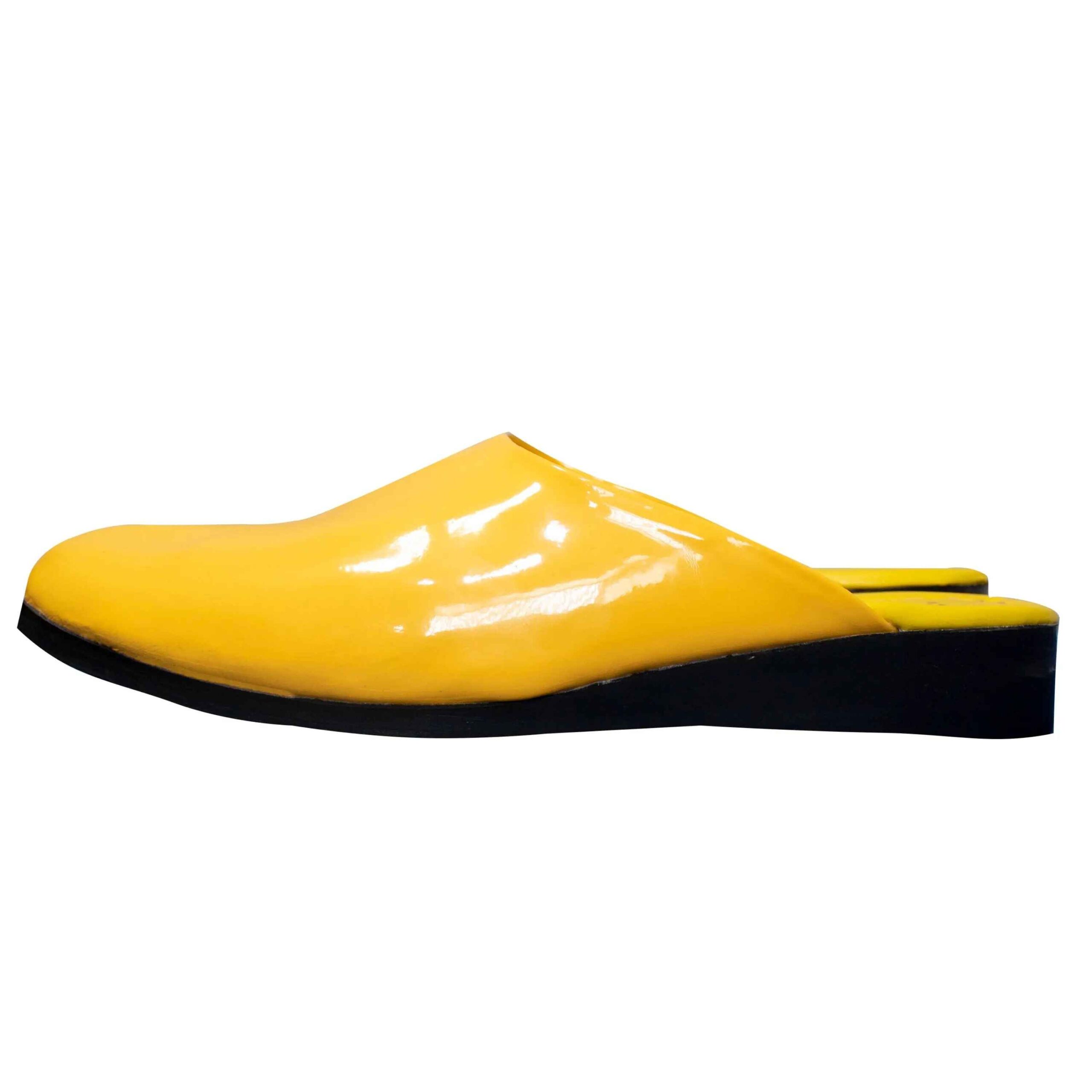 Islamitische Stijl Gele Nalain Slippers met Kunstleer