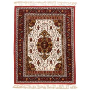 Authentiek Perzisch Wol Kilim Tapijt Traditioneel Handgeweven in Khorasan Rood