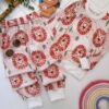 Kinder sweatshirt en broek set met leeuwenontwerp