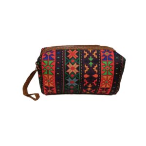 Perzische Make-up Tas in Stoffen Traditioneel Patroon voor Organisatie