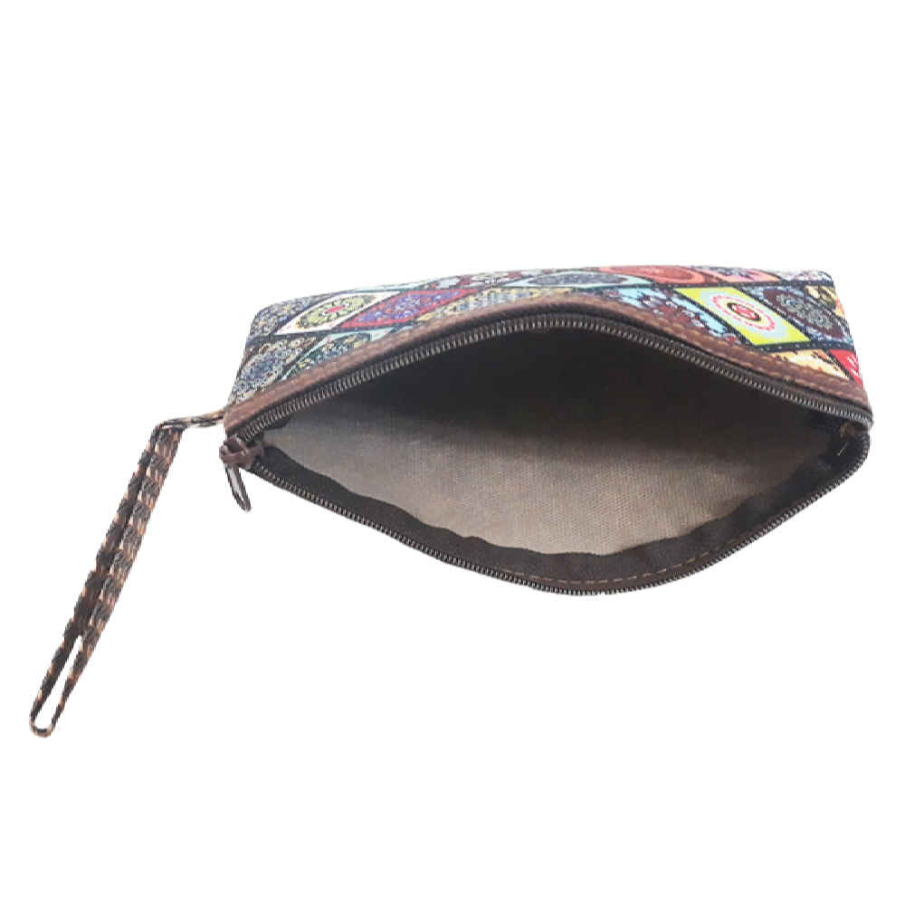 Perzische Make-up Tas in Bloemen Termeh Stofpatroon voor Cosmetica