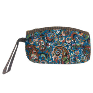 Perzische Make-up Tas in Paisley Termeh Stof Lichtgewicht voor Organisatie
