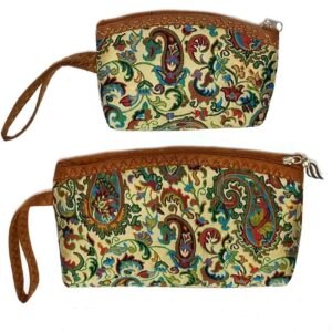 Perzische Make-up Tas in Paisley Termeh Stof voor Cosmetica