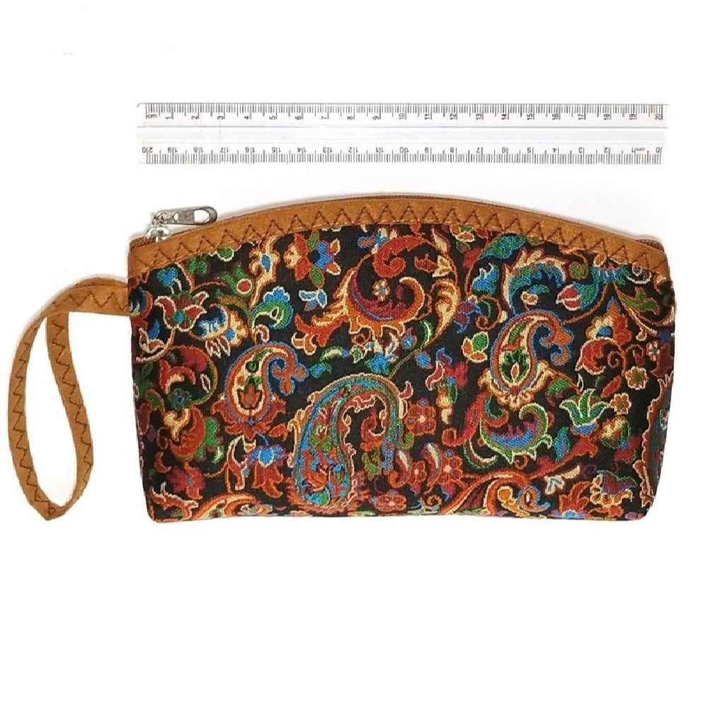 Perzische Make-up Tas in Paisley Termeh Stof voor Cosmetica