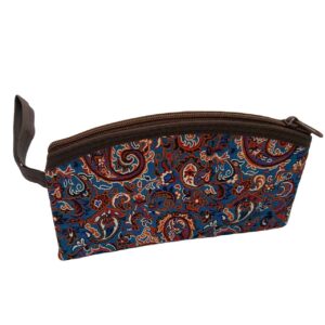 Perzische Make-up Tas in Paisley Termeh Stof met Handvat voor Cosmetica