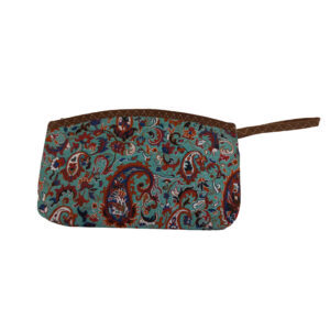 Perzische Make-up Tas in Paisley Termeh Stof met Ritssluiting