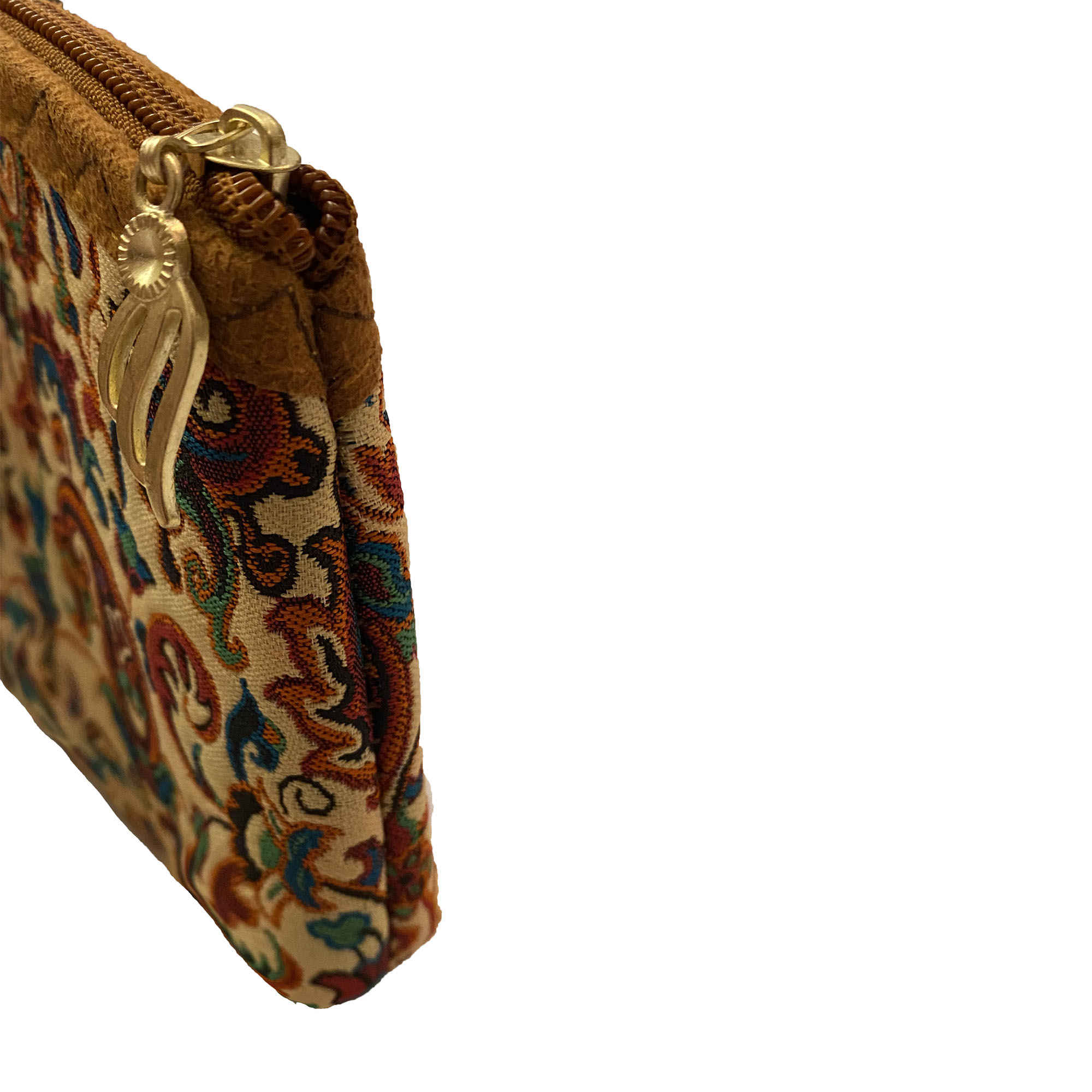 Perzische Make-up Tas in Termeh Stof met Paisley Patroon voor Organisatie
