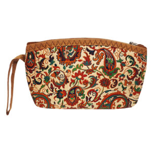 Perzische Make-up Tas in Termeh Stof met Paisley Patroon voor Dames