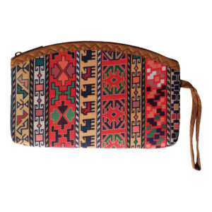 Perzische Make-up Tas in Termeh Stof met Traditioneel Patroon voor Dames