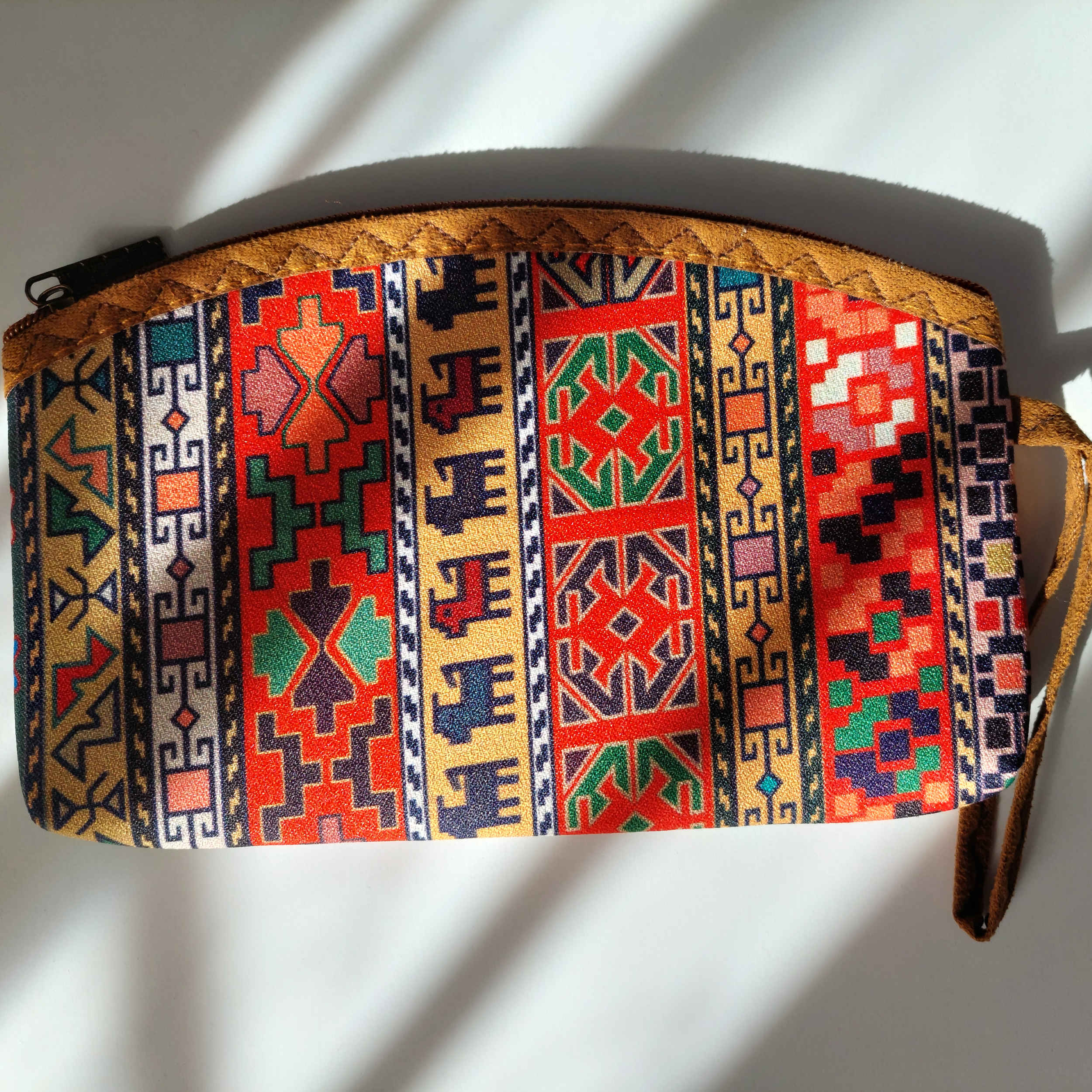 Perzische Make-up Tas in Termeh Stof met Traditioneel Patroon voor Dames
