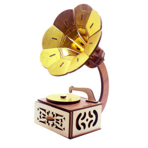 Maquette Model Kit: Houten Grammofoon Replica