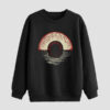 Heren Sweater met Ronde Hals Katoen Zwart Donker Oogontwerp